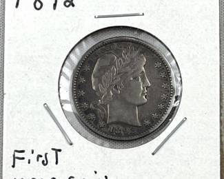 1892 Barber Silver Quarter, Nice Quality Coin