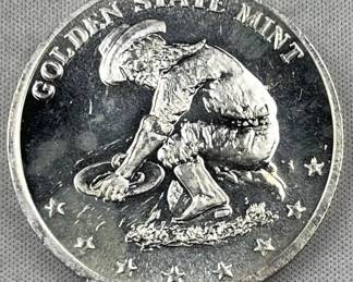1oz Silver Prospector Trade Unit .999 Fine