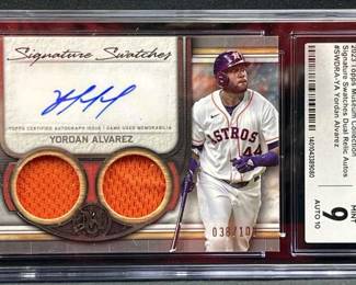 2023 Yordan Alvarez Autograph/Relic Card #/100