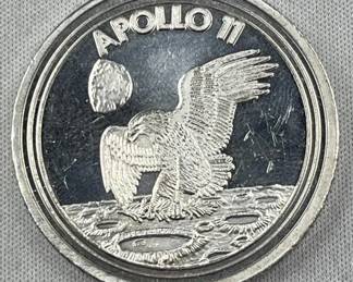 1oz Silver Apollo 11 50th Anniversary Round .999