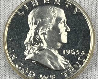 1963 Proof Silver Franklin Half Dollar, Quality