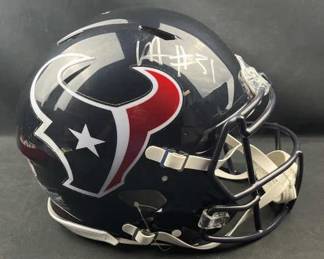 Will Anderson Signed Texans Helmet, Riddell