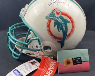 Dan Marino Signed Dolphins Helmet, Upper Deck