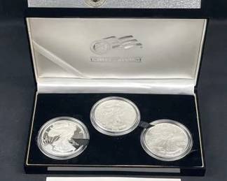 3pc American Eagle 20th Anniversary Set .999