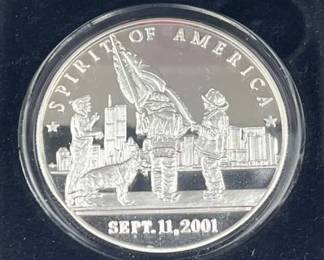 1oz Silver Spirit of America 9/11 Round .999