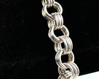 925 Silver Milor 3-Circle Link Bracelet