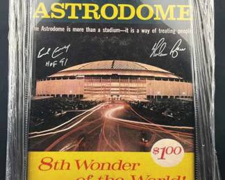 Nolan Ryan & Earl Campbell JSA Signed Poster