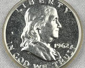 1962 Proof Silver Franklin Half Dollar, Quality