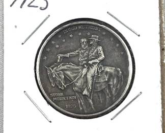 1925 Stone Mountain Silver Classic Commem 50c