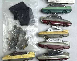 8 Vintage Sarome Bluebird Novelty Lighters & 1 IMC
