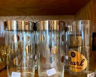 great vintage drinking glass collection