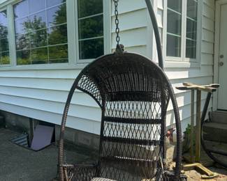 Hanging Wicker Egg Chair