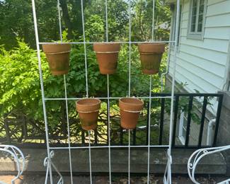 Vintage White Painted Wrought Iron