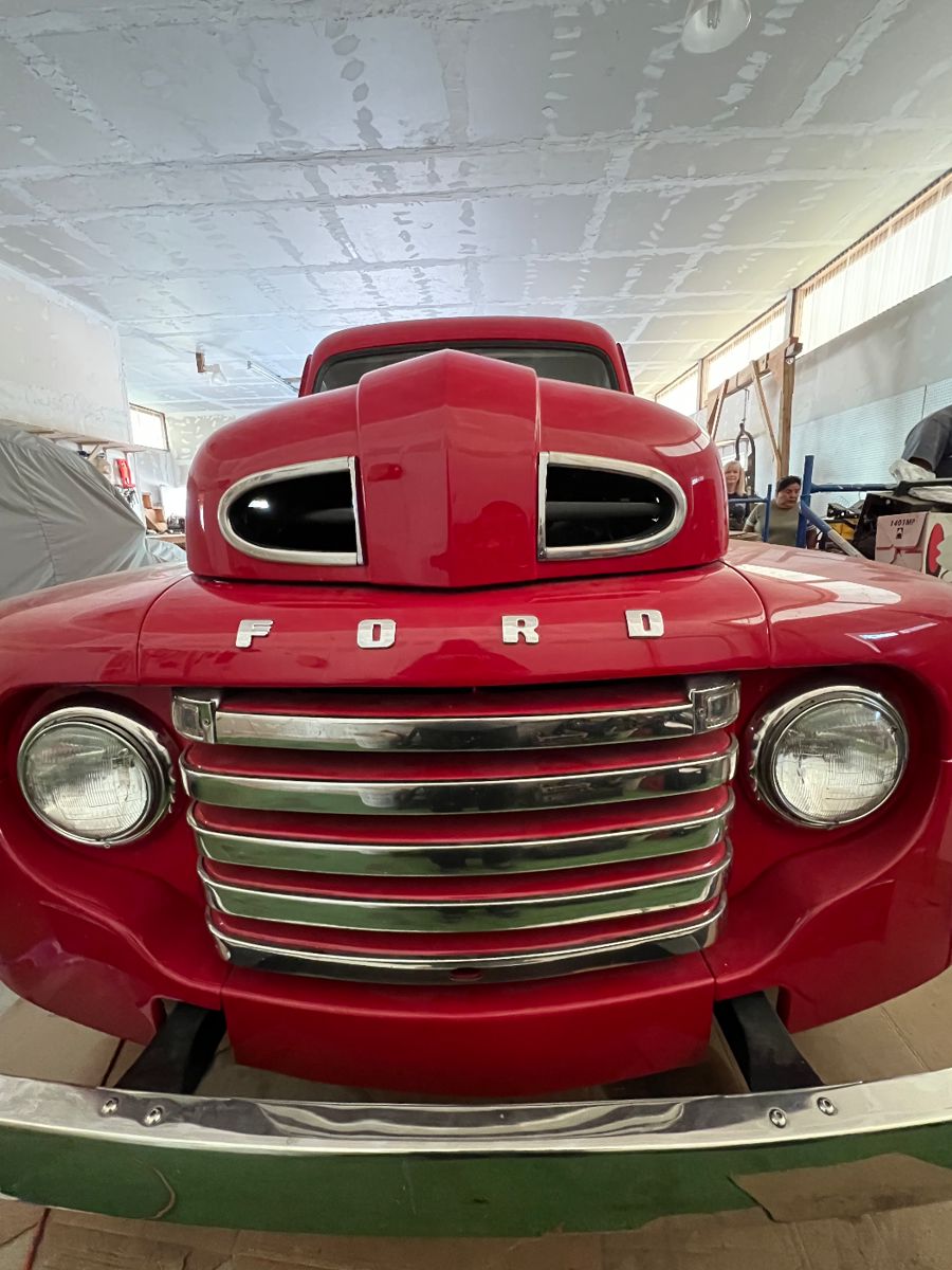 1948 F Series Cherry Red Pickup