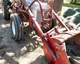 1950s Ford tractor & bucket