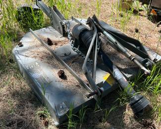 Box mower goes with 1950s Ford Tractor
