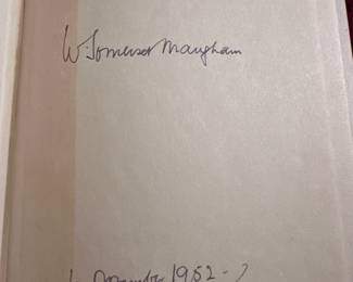 1st edition Signed by W. Somerset Maugham