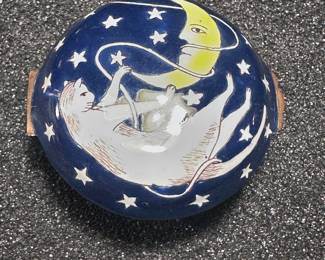 Funky cat & the moon covered box