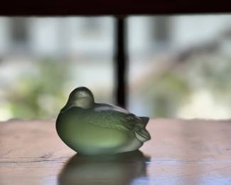Lil' baby Green Duck! Lalique