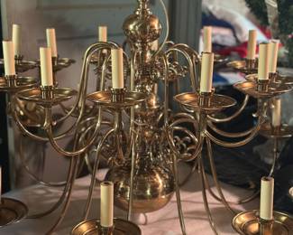 Light up your life with this vintage Brass Chandi'