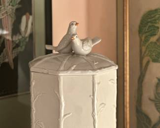 Gorgeous white canister