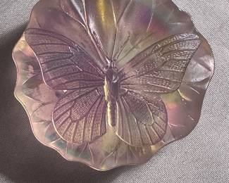 Pink Butterfly Paperweight ....
