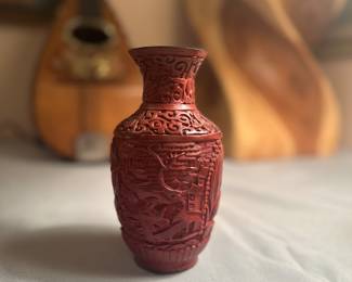 Small Cinnabar Vase