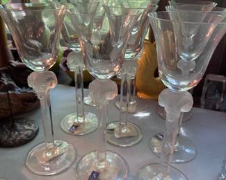 S T U N N I N G ...crystal Ramshead Wine Goblets