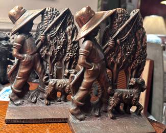 Antique Bronze Bookends