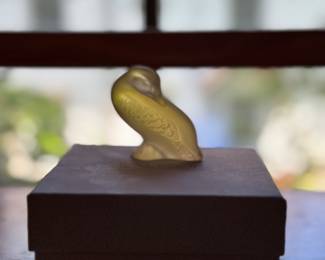 Small Lalique Yellow Duck