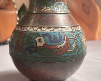 Bronze Champlevé Vase