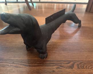 Cast Iron Dachshund Door stop