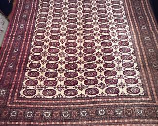 Bird's eye view of the area rug...