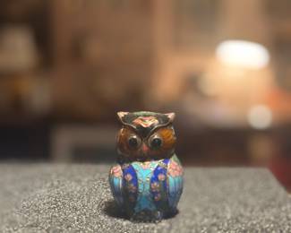 Cloisonné Owl