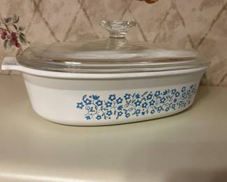 Corning ware blue heather casserole