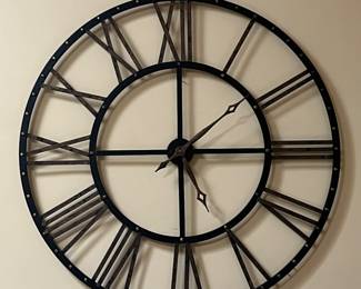 Metal wall clock