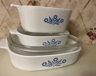 Corning ware cornflower casseroles