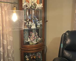 Corner curio cabinet