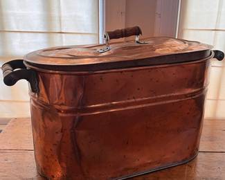 ANTIQUE COPPER WASH BOILER