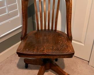 TIGER OAK SWIVEL DESK CHAIR