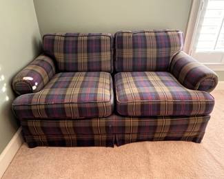 PLAID LOVESEAT