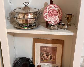 RED TRANSFERWARE AND SILVERPLATE