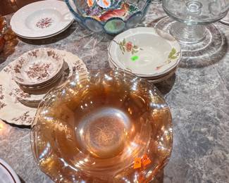 CARNIVAL GLASS AND TRANSFERWARE