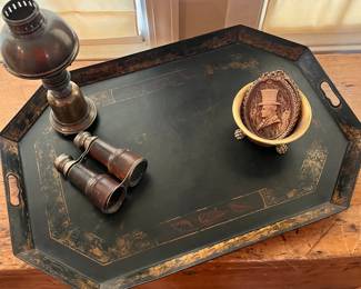 METAL TRAY - WWII ERA BINOCULARS