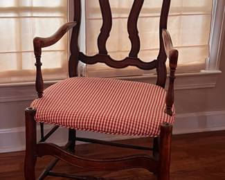 QUEEN ANNE STYLE ARM CHAIR
