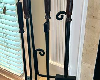 Black Iron FireplaceTools