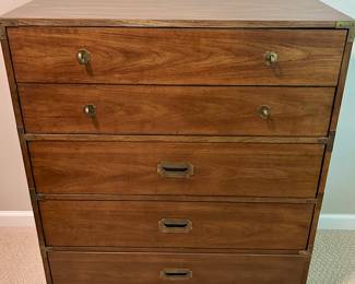 Vintage Bernhardt Campaign-Style Dresser