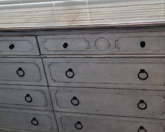 Wood grey 8-drawer dresser (soft close).