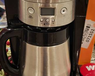 Hamilton Beach stainless steel coffee maker.