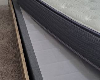 Sleepy's Hush California King pillowtop mattress and box spring. (Never slept on directly as 4" mattress topper used from date of purchase).
